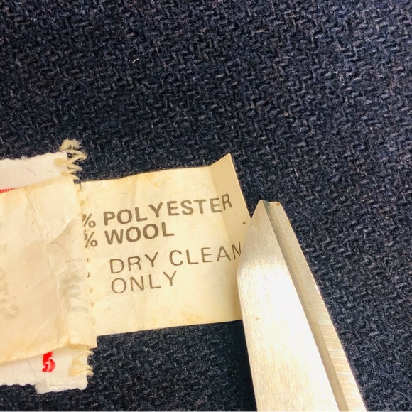 Vintage NCI Collections Navy Wool Blazer with Patches - Picture 7 of 16